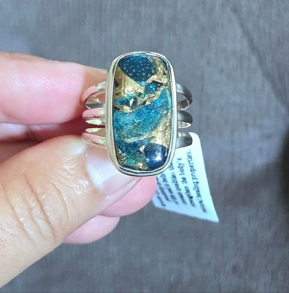 Shivam Apatite Quartz Statement Ring💍 - NWT